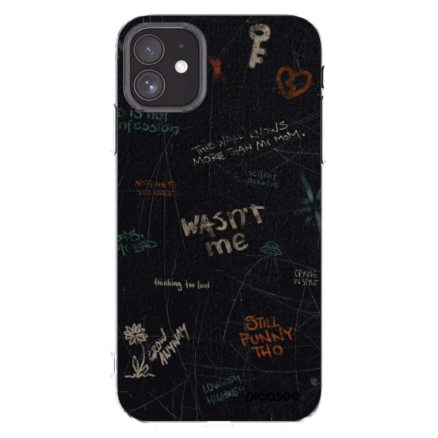 Picasee διαφανής θήκη σιλικόνης Apple iPhone 11 - CONFESSION