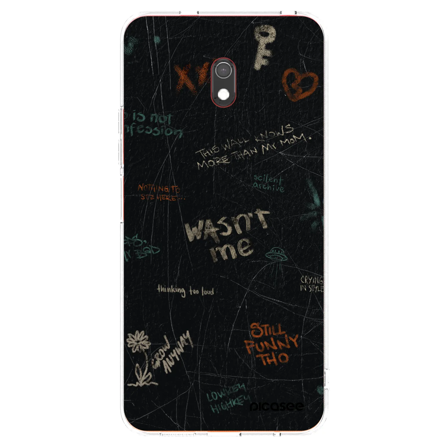 Picasee διαφανής θήκη σιλικόνης Xiaomi Redmi 8A - CONFESSION