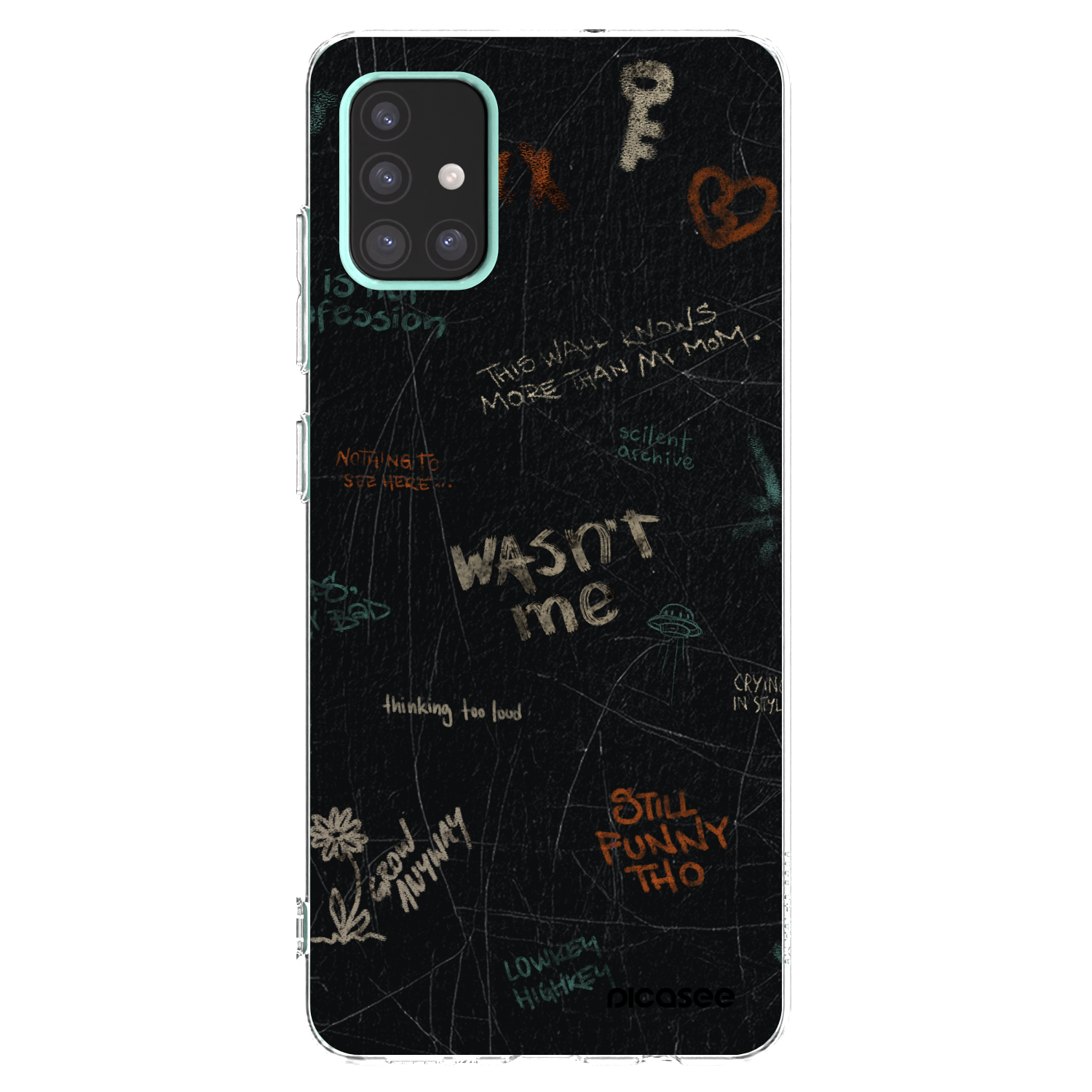 Picasee διαφανής θήκη σιλικόνης Samsung Galaxy A51 A515F - CONFESSION