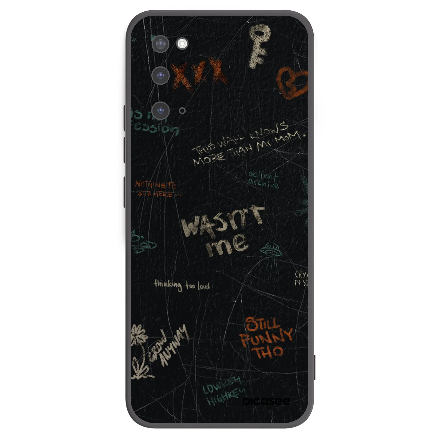 Picasee Μαύρη θήκη σιλικόνης για Samsung Galaxy S20 G980F - CONFESSION