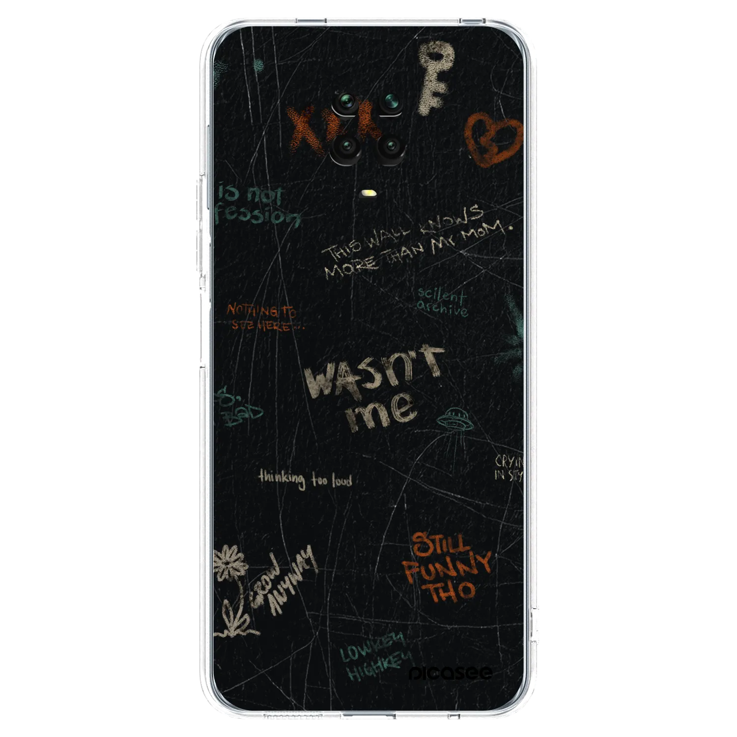 Picasee διαφανής θήκη σιλικόνης Xiaomi Redmi Note 9 Pro - CONFESSION