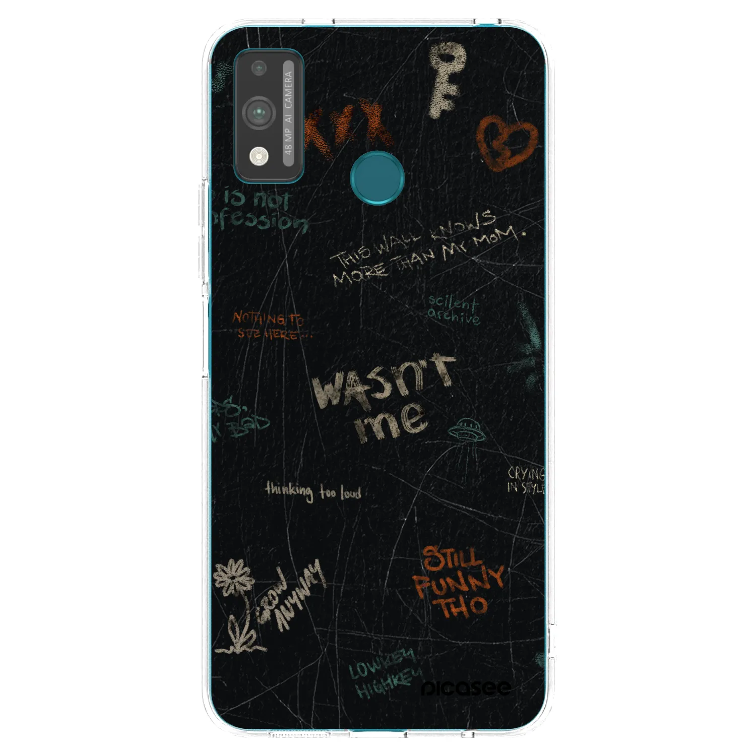 Picasee διαφανής θήκη σιλικόνης Honor 9X Lite - CONFESSION