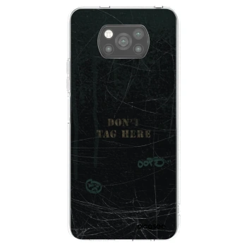 Picasee Μαύρη θήκη σιλικόνης για Xiaomi Poco X3 - DON´T TAG