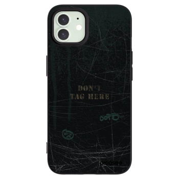 Picasee Μαύρη θήκη σιλικόνης για Apple iPhone 12 - DON´T TAG