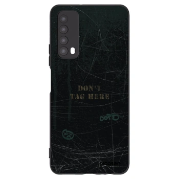 Picasee Μαύρη θήκη σιλικόνης για Huawei P Smart 2021 - DON´T TAG
