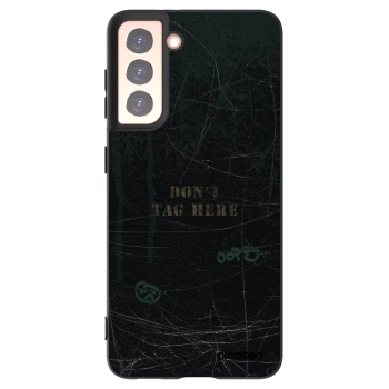 Picasee Μαύρη θήκη σιλικόνης για Samsung Galaxy S21 5G G991B - DON´T TAG