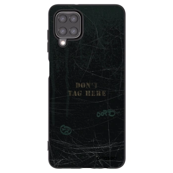 Picasee Μαύρη θήκη σιλικόνης για Samsung Galaxy A12 A125F - DON´T TAG
