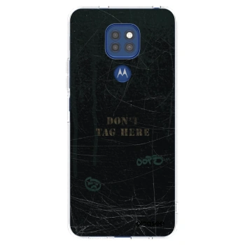 Picasee διαφανής θήκη σιλικόνης Motorola Moto G9 Play - DON´T TAG