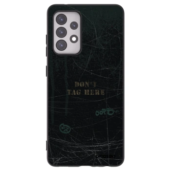 Picasee Μαύρη θήκη σιλικόνης για Samsung Galaxy A52 5G A525F - DON´T TAG