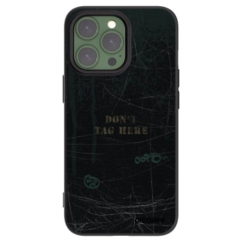 Picasee Μαύρη θήκη σιλικόνης για Apple iPhone 13 Pro - DON´T TAG