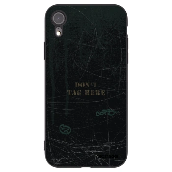 Picasee Μαύρη θήκη σιλικόνης για Apple iPhone XR - DON´T TAG