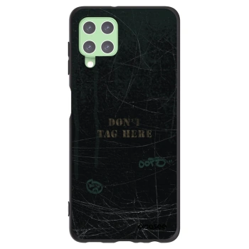 Picasee Μαύρη θήκη σιλικόνης για Samsung Galaxy A22 A225F 4G - DON´T TAG