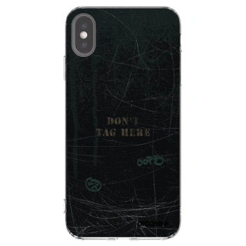 Picasee διαφανής θήκη σιλικόνης Apple iPhone XS Max - DON´T TAG