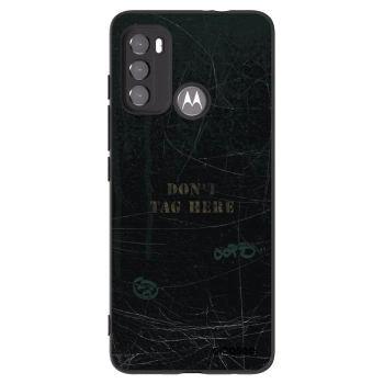 Picasee Μαύρη θήκη σιλικόνης για Motorola Moto G60 - DON´T TAG