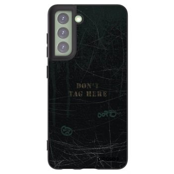 Picasee Μαύρη θήκη σιλικόνης για Samsung Galaxy S21 FE 5G - DON´T TAG