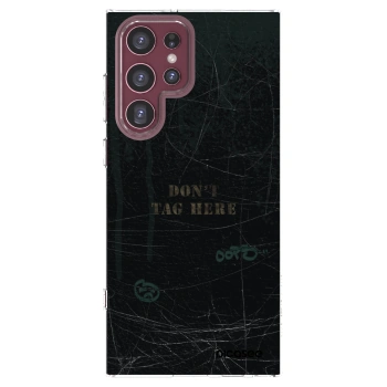 Picasee διαφανής θήκη σιλικόνης Samsung Galaxy S22 Ultra 5G - DON´T TAG