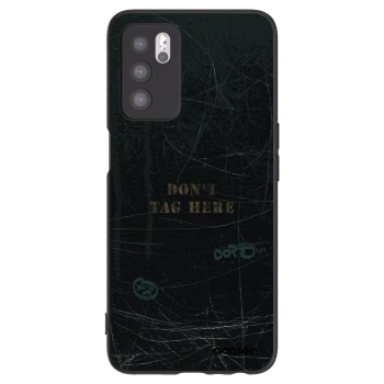 Picasee Μαύρη θήκη σιλικόνης για OPPO A16s - DON´T TAG