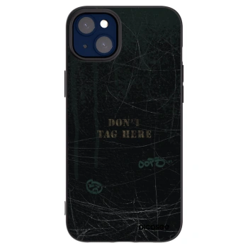 Picasee Μαύρη θήκη σιλικόνης για Apple iPhone 14 Plus - DON´T TAG