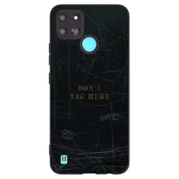 Picasee Μαύρη θήκη σιλικόνης για Realme C21Y - DON´T TAG