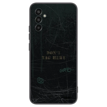 Picasee Μαύρη θήκη σιλικόνης για Samsung Galaxy M13 M135F - DON´T TAG