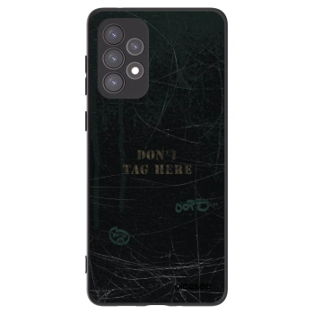 Picasee Μαύρη θήκη σιλικόνης για Samsung Galaxy A73 5G - DON´T TAG