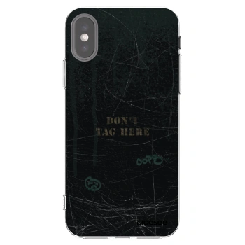 Picasee διαφανής θήκη σιλικόνης Apple iPhone X/XS - DON´T TAG
