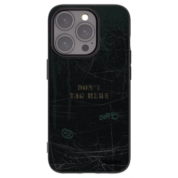 Picasee Μαύρη θήκη σιλικόνης για Apple iPhone 15 Pro - DON´T TAG