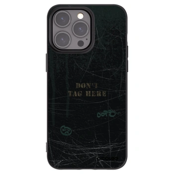 Picasee Μαύρη θήκη σιλικόνης για Apple iPhone 15 Pro Max - DON´T TAG