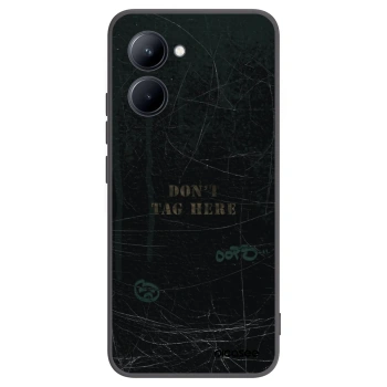 Picasee Μαύρη θήκη σιλικόνης για Realme C33 (2023) - DON´T TAG