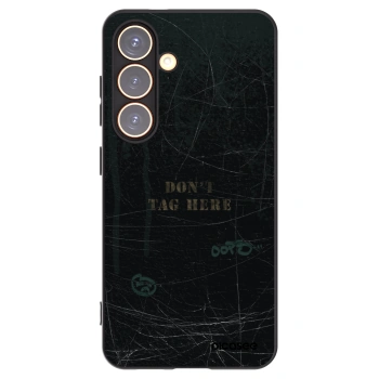 Picasee Μαύρη θήκη σιλικόνης για Samsung Galaxy S24 S921B 5G - DON´T TAG