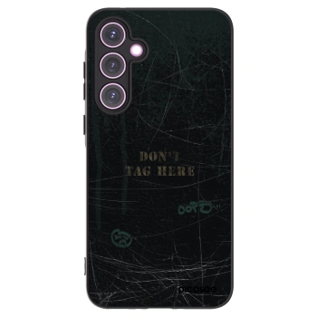 Picasee Μαύρη θήκη σιλικόνης για Samsung Galaxy A35 5G A356B - DON´T TAG