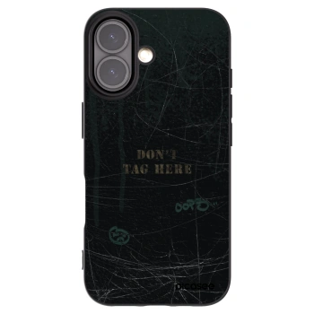 Picasee Μαύρη θήκη σιλικόνης για Apple iPhone 16 - DON´T TAG