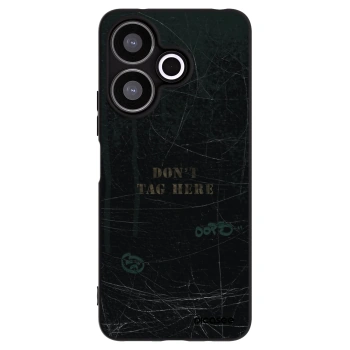 Picasee Μαύρη θήκη σιλικόνης για Xiaomi Redmi 13 4G - DON´T TAG