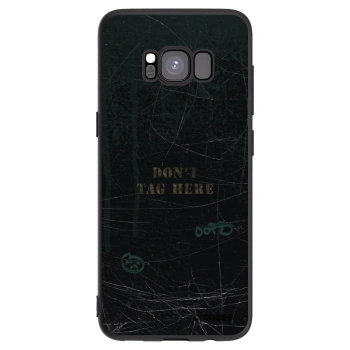 Picasee Μαύρη θήκη σιλικόνης για Samsung Galaxy S8 G950F - DON´T TAG
