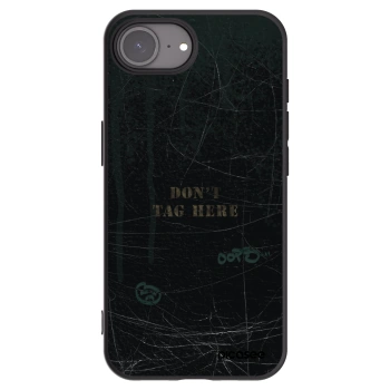 Picasee Μαύρη θήκη σιλικόνης για Apple iPhone 16e - DON´T TAG