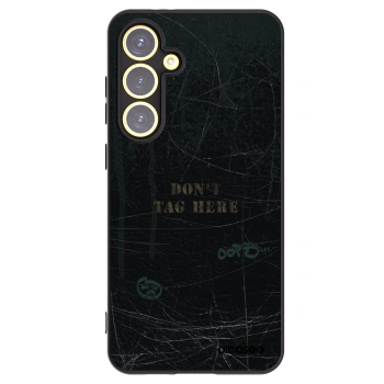 Picasee Μαύρη θήκη σιλικόνης για Samsung Galaxy S24 FE S721B - DON´T TAG