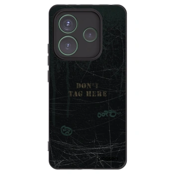 Picasee Μαύρη θήκη σιλικόνης για Xiaomi Redmi Note 14 5G - DON´T TAG