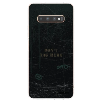 Picasee διαφανής θήκη σιλικόνης Samsung Galaxy S10 Plus G975 - DON´T TAG