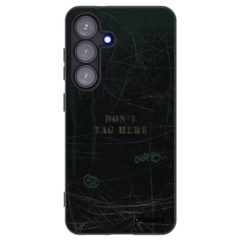 Picasee Μαύρη θήκη σιλικόνης για Samsung Galaxy S25 5G - DON´T TAG