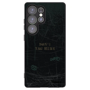 Picasee Μαύρη θήκη σιλικόνης για Samsung Galaxy S25 Ultra 5G - DON´T TAG