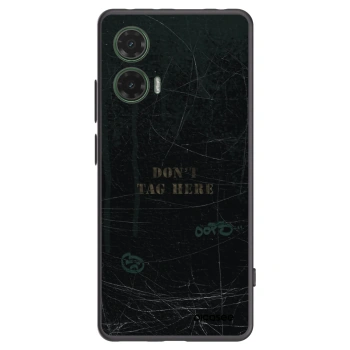 Picasee Μαύρη θήκη σιλικόνης για Motorola Moto G35 5G - DON´T TAG