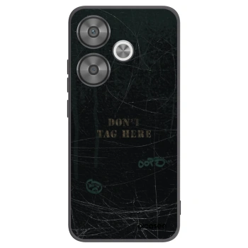 Picasee Μαύρη θήκη σιλικόνης για Xiaomi Poco F6 - DON´T TAG