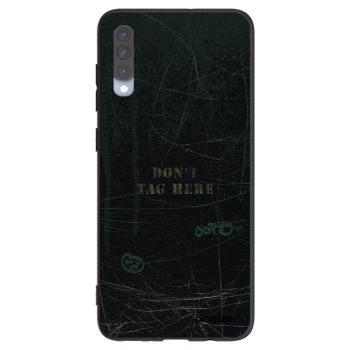 Picasee Μαύρη θήκη σιλικόνης για Samsung Galaxy A70 A705F - DON´T TAG