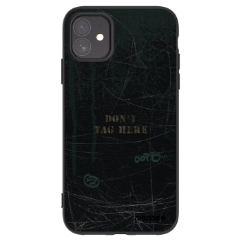 Picasee Μαύρη θήκη σιλικόνης για Apple iPhone 11 - DON´T TAG