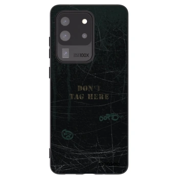 Picasee Μαύρη θήκη σιλικόνης για Samsung Galaxy S20 Ultra 5G G988F - DON´T TAG