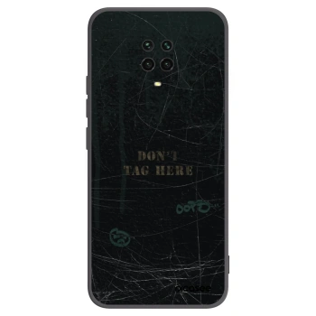 Picasee Μαύρη θήκη σιλικόνης για Xiaomi Redmi Note 9 Pro - DON´T TAG