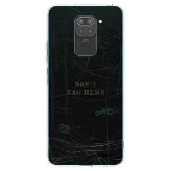Picasee Μαύρη θήκη σιλικόνης για Xiaomi Redmi Note 9 - DON´T TAG