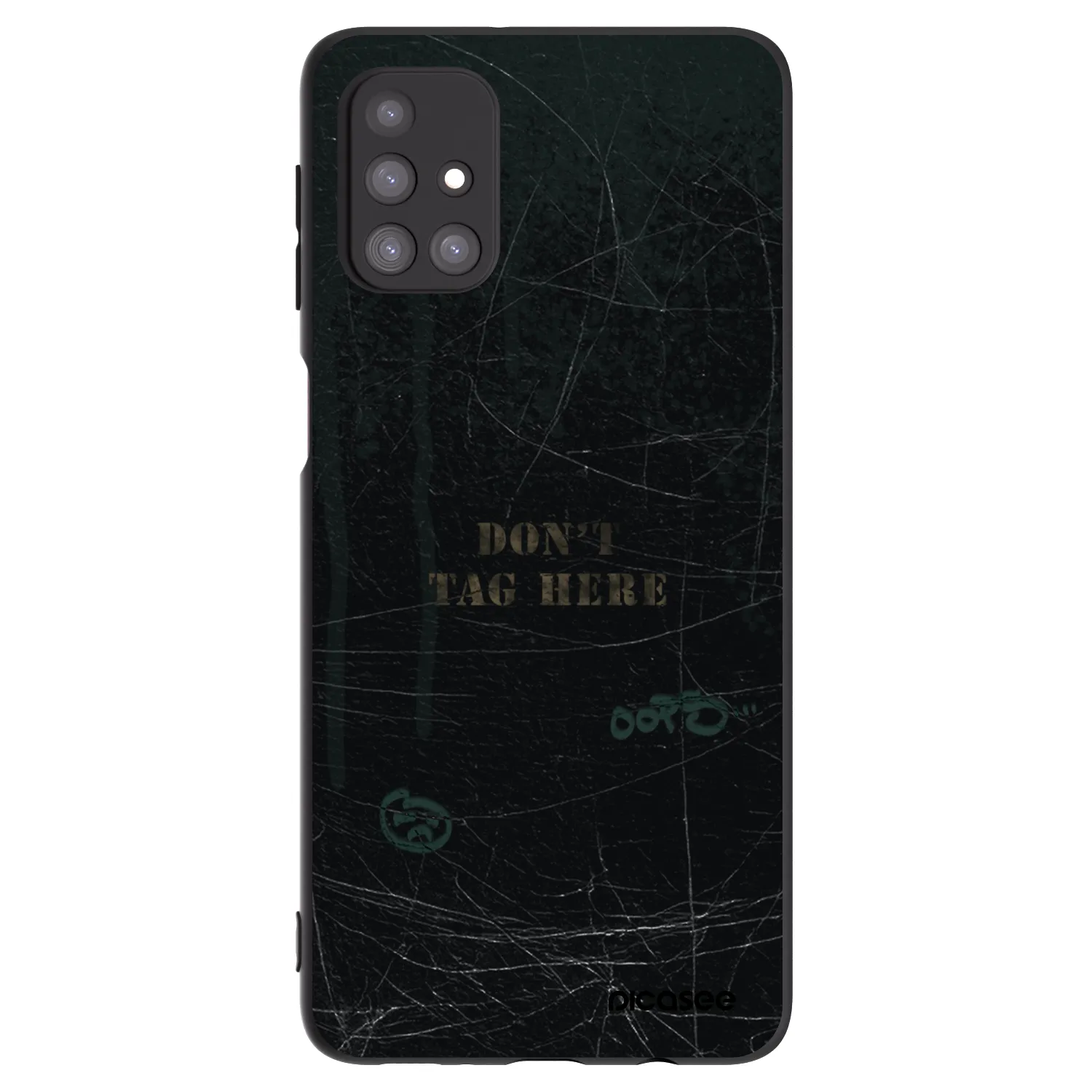 Picasee Μαύρη θήκη σιλικόνης για Samsung Galaxy M31s - DON´T TAG