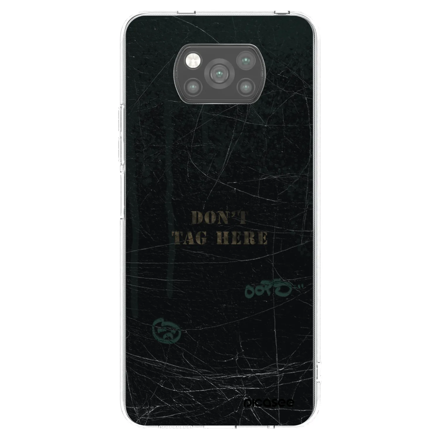 Picasee Μαύρη θήκη σιλικόνης για Xiaomi Poco X3 - DON´T TAG