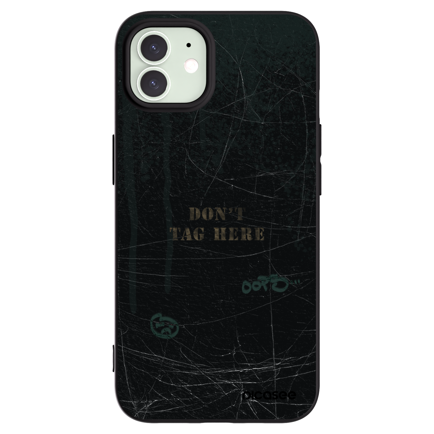 Picasee Μαύρη θήκη σιλικόνης για Apple iPhone 12 - DON´T TAG